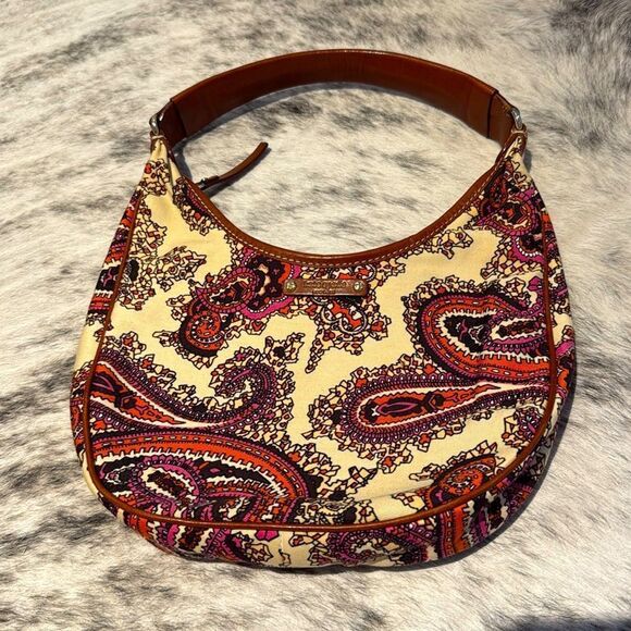 kate spade Handbags - Kate Spade Vintage Paisley Floral Small Zippered Hobo Bag